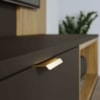 Painel Suspenso Tv 65 Pol 180 cm Tocantins Preto Noce Milano Colibri