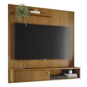Painel Suspenso Tv 65 Pol 1P 161 cm Aurora Cumaru MADETEC
