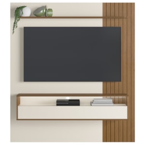 Painel Suspenso TV 65 Pol 1P 180 Cm Cinamomo Off White ARLY