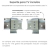Painel Suspenso TV 65 Pol 1P 180 Cm Cinamomo Off White ARLY