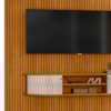 Painel Suspenso Tv 65 Pol 244x179 cm Monte Carlo Cinamomo Off White MADETEC