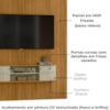 Painel Suspenso Tv 65 Pol 244x179 cm Monte Carlo Cumaru Opala MADETEC