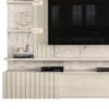 Painel Suspenso Tv 65 Pol 3P 200 cm Atena Calacata Off White MADETEC