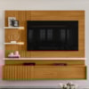 Painel Suspenso Tv 65 Pol 3P 200 cm Atena Cinamomo Off White MADETEC