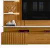 Painel Suspenso Tv 65 Pol 3P 200 cm Atena Cinamomo Off White MADETEC