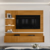 Painel Suspenso Tv 65 Pol 3P 200 cm Atena Cinamomo Off White MADETEC