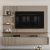 Painel Suspenso Tv 65 Pol 3P 200 cm Atena Fend Naturale MADETEC
