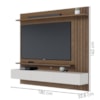 Painel Suspenso Tv 70 Pol 180 cm Juriti Amendoa Off White Matte Colibri