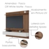 Painel Suspenso Tv 70 Pol 180 cm Juriti Amendoa Off White Matte Colibri