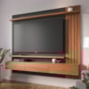 Painel Suspenso Tv 70 Pol 180 cm Juriti Noce Milano Preto Colibri
