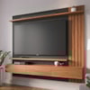 Painel Suspenso Tv 70 Pol 180 cm Juriti Noce Milano Preto Colibri