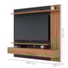 Painel Suspenso Tv 70 Pol 180 cm Juriti Noce Milano Preto Colibri