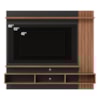 Painel Suspenso Tv 70 Pol 180 cm Juriti Noce Milano Preto Colibri