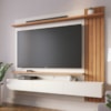 Painel Suspenso Tv 70 Pol 180 cm Juriti Off White Matte Freijo Colibri