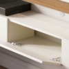 Painel Suspenso Tv 70 Pol 180 cm Juriti Off White Matte Freijo Colibri