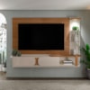 Painel Suspenso Tv 72 Pol 200 cm 4693 Cinamomo Off White ARLY