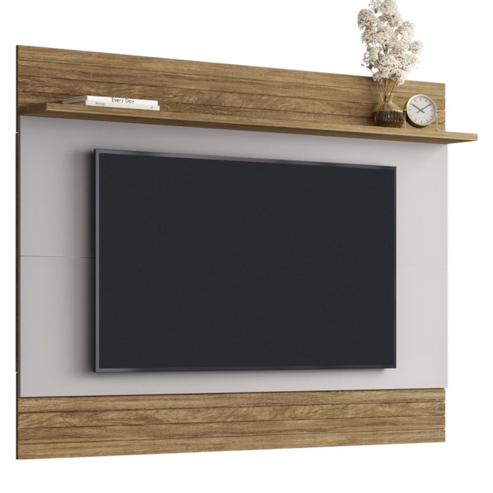 Painel Suspenso Tv 75 Pol 180 cm Icarai Cinamomo Off White BECHARA
