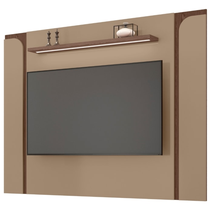 Painel Suspenso Tv 75 Pol 180 cm Maresias Fendi Carvalho BECHARA