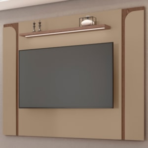 Painel Suspenso Tv 75 Pol 180 cm Maresias Fendi Carvalho BECHARA