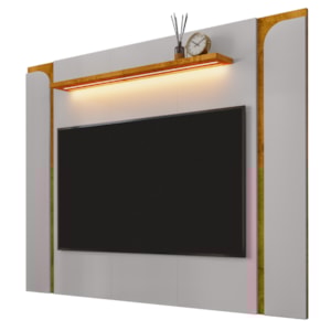 Painel Suspenso Tv 75 Pol 180 cm Maresias Off White Naturalle BECHARA