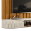 Painel Suspenso Tv 75 Pol 206 cm Imola Cinamomo Off White MADETEC