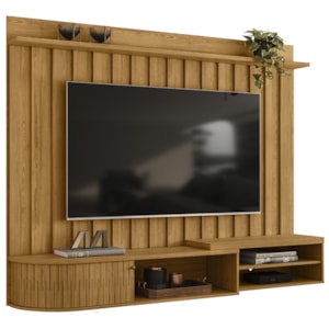 Painel Suspenso Tv 75 Pol 206 cm Imola Cumaru MADETEC