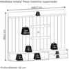 Painel Suspenso Tv 75 Pol 206 cm Imola Fend Naturale MADETEC