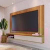 Painel Suspenso Tv 75 Pol 217 cm Loa Freijo Off White Matte Colibri