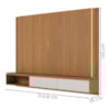 Painel Suspenso Tv 75 Pol 217 cm Loa Freijo Off White Matte Colibri