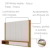 Painel Suspenso Tv 75 Pol 217 cm Loa Off White Matte Freijo Colibri