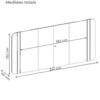 Painel Suspenso Tv 75 Pol 241 cm MDF Ariana Off White Dj Moveis