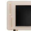 Painel Suspenso Tv 75 Pol 241 cm MDF Ariana Off White Dj Moveis