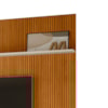 Painel Suspenso Tv 75 Pol 245x238 cm Guapore Cinamomo Off White MADETEC