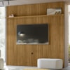 Painel Suspenso Tv 75 Pol 245x238 cm Guapore Cumaru MADETEC