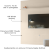 Painel Suspenso Tv 75 Pol 245x238 cm Guapore Off White MADETEC