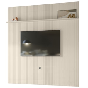 Painel Suspenso Tv 75 Pol 245x238 cm Guapore Off White MADETEC Painel Suspenso Tv 75 Pol 245x238 cm Guapore Off White MADETEC