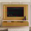 Painel Suspenso Tv 75 Pol 2G 216 cm Gaia Cinamomo Off White Madetec