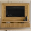 Painel Suspenso Tv 75 Pol 2G 216 cm Gaia Cumaru MADETEC