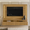 Painel Suspenso Tv 75 Pol 2G 216 cm Gaia Cumaru MADETEC