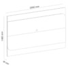 Painel Suspenso Tv 86 Pol 220 cm 4508 Cedro Off White ARLY