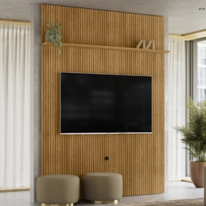 Painel Tv 65 Pol 245X179 cm New Interlagos Cumaru MADETEC