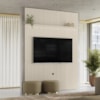 Painel Tv 65 Pol 245X179 cm New Interlagos Off White MADETEC