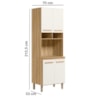 Paneleiro 04 PT 70 cm 16992 Freijo Off White Cristal Nicioli