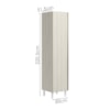 Paneleiro 1 Porta 221X50cm MDF Kali 12229 Bianco Toq Bianco Toq Nicioli