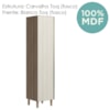 Paneleiro 1 Porta 221X50cm MDF Kali 12229 Carvalho Toq Bianco Toq Nicioli