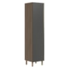 Paneleiro 1 Porta 221X50cm MDF Kali 12229 Carvalho Toq Chumbo Nicioli
