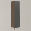 Paneleiro 1 Porta 221X50cm MDF Kali 12229 Carvalho Toq Chumbo Nicioli