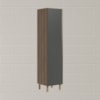 Paneleiro 1 Porta 221X50cm MDF Kali 12229 Carvalho Toq Chumbo Nicioli