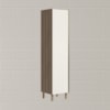 Paneleiro 1 Porta 221X50cm MDF Kali 12229 Carvalho Toq Off White Cetim Nicioli