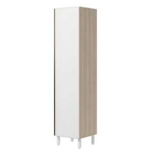 Paneleiro 1 Porta MDF 50X221 cm Kali 122291 Bianco TOQ Branco Nicioli